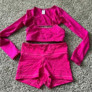 Weissman Hot Pink Stretch Spandex Dancewear